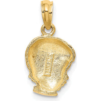 14K Yellow Gold Boy Head Charm Pendant - 15.8mm Length by Oro Pregiato