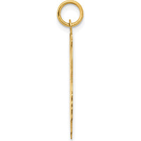 14K Yellow Gold Boy Head Charm Pendant - Engravable Personalized Motif by Oro Pregiato