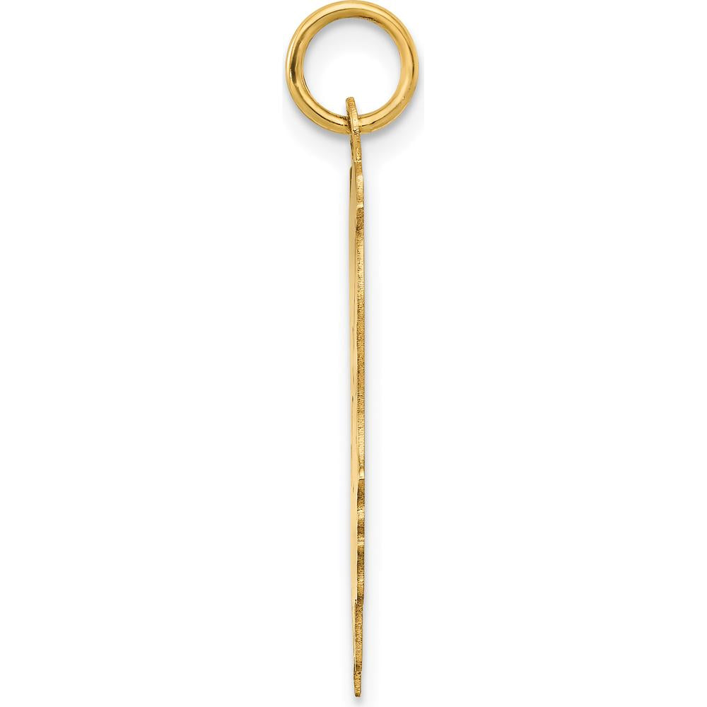 14K Yellow Gold Boy Head Charm Pendant - Engravable Personalized Motif by Oro Pregiato