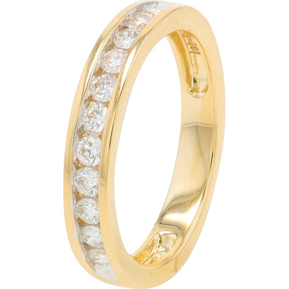 14K Yellow Gold Bridal Set with 1.50 Carat Cushion Lab Grown Diamond Center and Diamond Halo - 0.25 Carat Additional Diamonds