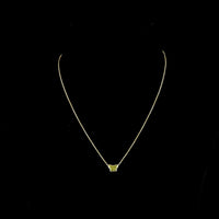 14K Yellow Gold Butterfly Pendant with 1.18 Carat Fancy Intense Yellow Lab Diamond in Bezel Setting - IGI Certified - Covaloro Fine Jewelry