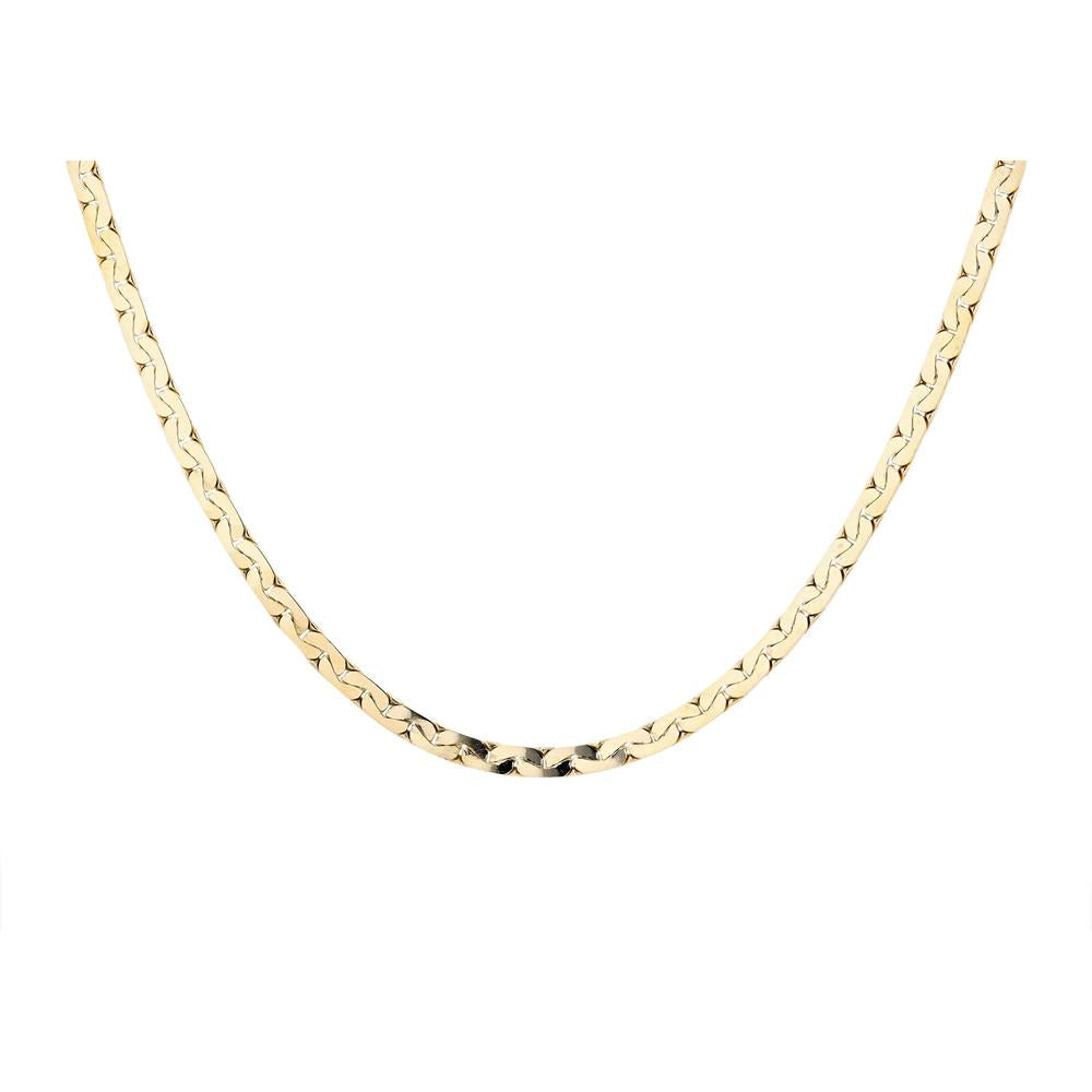 14K Yellow Gold C-Link Chain Necklace - 29 Inches - 28.8g