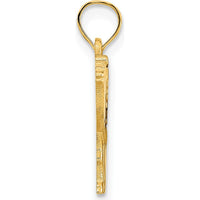 14K Yellow Gold Camel with Fancy Saddle Pendant Charm - 17.5mm Wide by Oro Pregiato