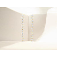 14K Yellow Gold Cascading Drop Earrings with Prong-Set Round Diamonds - 2.00 Carat Total Diamond Weight - Royal Jewelry