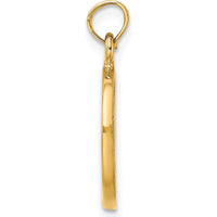 14K Yellow Gold Chicago Skyline Charm Pendant with Textured Finish by Oro Pregiato