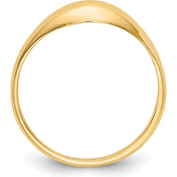 14K Yellow Gold Child's Polished Dome Ring - Perfect for Special Occasions and Milestones by 0