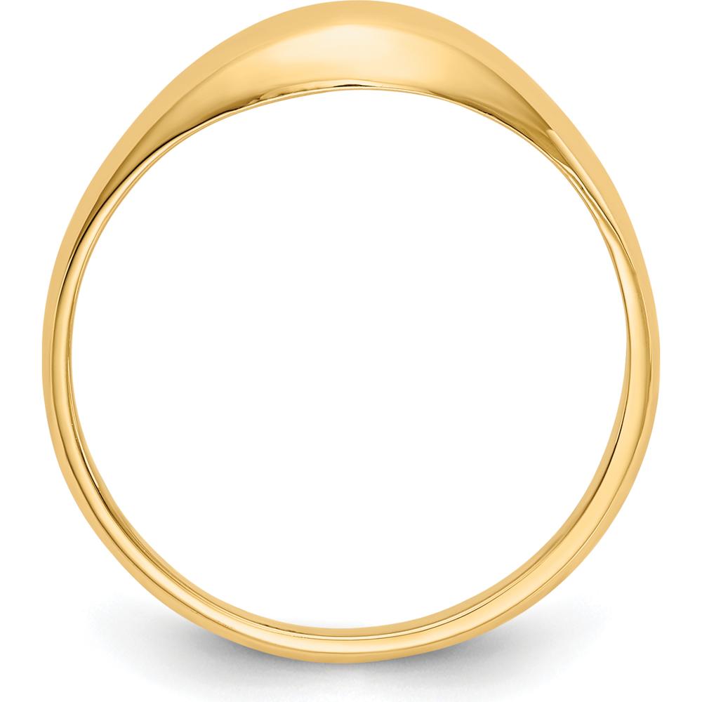 14K Yellow Gold Child's Polished Dome Ring - Perfect for Special Occasions and Milestones by 0