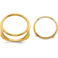 14K Yellow Gold Coin Bezel Ring for 1/10 oz. American Eagle Coin by Numis Coin Jewelry