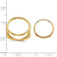 14K Yellow Gold Coin Bezel Ring for 1/10 oz. American Eagle Coin by Numis Coin Jewelry