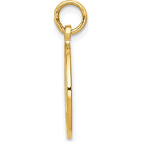 14K Yellow Gold College Graduation Charm with Graduation Cap and Scroll Design - 23mm Length by Oro Pregiato
