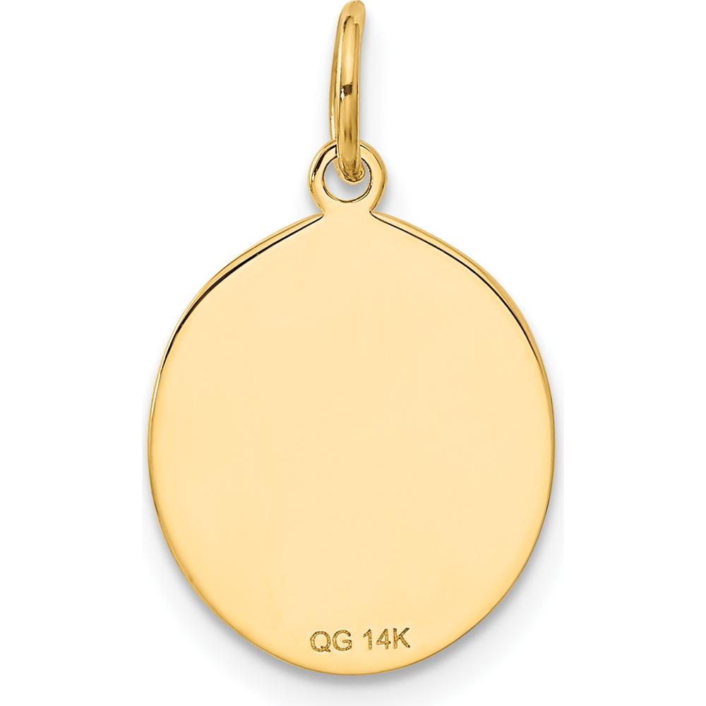 14K Yellow Gold College Graduation Charm with Graduation Cap and Scroll Design - 23mm Length by Oro Pregiato