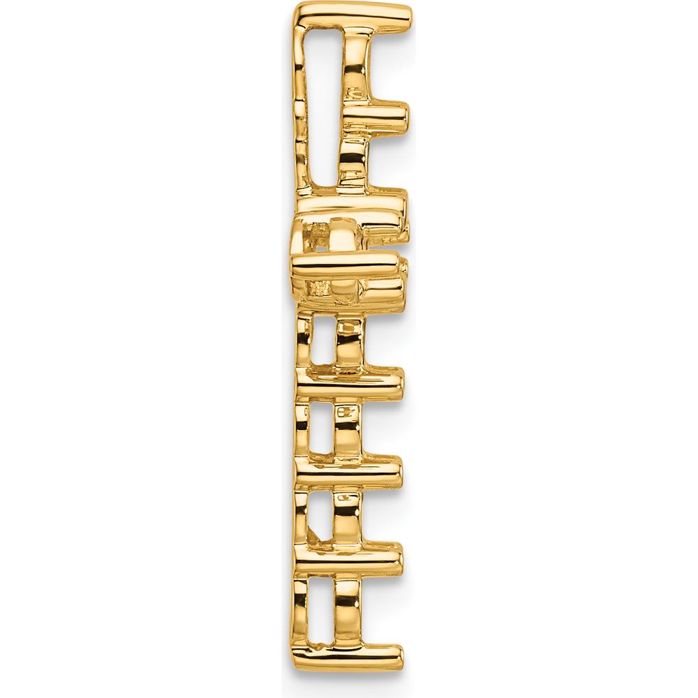 14K Yellow Gold Cross Pendant with 11 Round Diamonds - 3.1mm Stones, Polished Finish by Monteluci Fine Jewelry