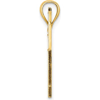 14K Yellow Gold Curacao Sailboat and Seagull Charm Pendant - 30.5mm by Oro Pregiato
