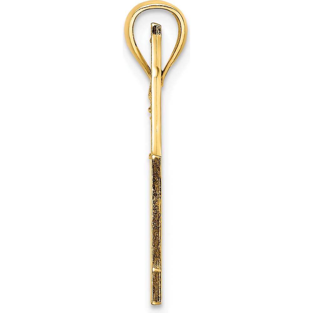 14K Yellow Gold Curacao Sailboat and Seagull Charm Pendant - 30.5mm by Oro Pregiato