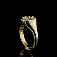 14K Yellow Gold Cushion Brilliant Cut Bezel Set Solitaire Ring - 2.11 Carat Lab Diamond, E VVS2 GIA Certified - Covaloro Fine Jewelry