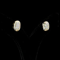 14K Yellow Gold Cushion Brilliant Cut Lab Diamond Stud Earrings - 4.76 Carat Total Weight, E-F Color VVS2 Clarity, Bezel Set - Covaloro Fine Jewelry