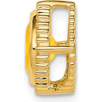 14K Yellow Gold Cushion Citrine Beaded Edge Pendant - 1 Carat Total Gem Weight by Lumare Gioia