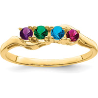 14K Yellow Gold Custom Family Jewelry Ring Mounting - 3mm Polished Band by Monteluci Fine Jewelry