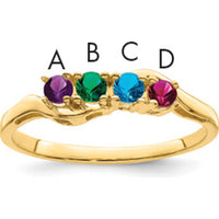 14K Yellow Gold Custom Family Jewelry Ring Mounting - 3mm Polished Band by Monteluci Fine Jewelry