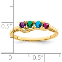 14K Yellow Gold Custom Family Jewelry Ring Mounting - 3mm Polished Band by Monteluci Fine Jewelry