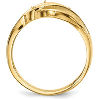 14K Yellow Gold Custom Family Jewelry Ring Mounting with "MOM" Engraving - No Stones Included by Oro Pregiato
