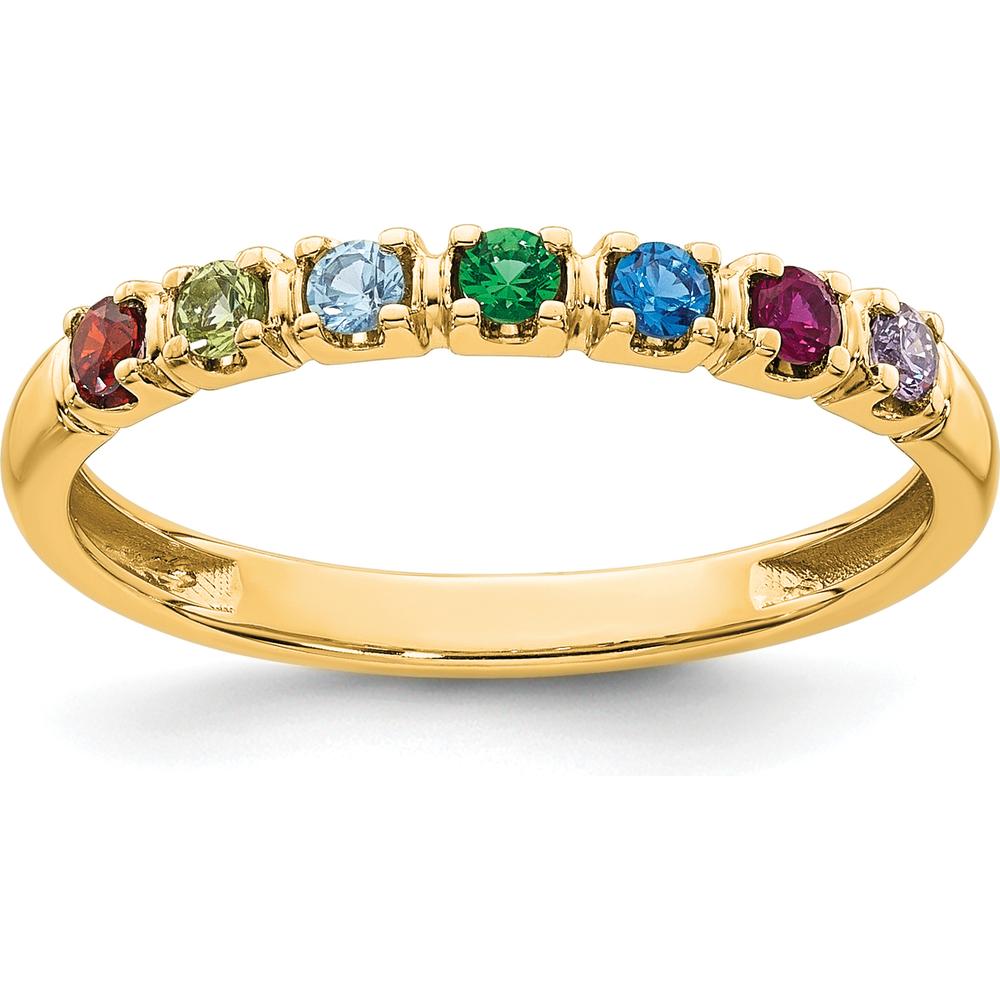 14K Yellow Gold Customizable Mother's Ring Mounting by Oro Pregiato