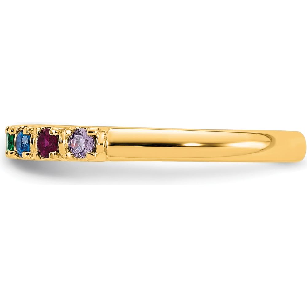14K Yellow Gold Customizable Mother's Ring Mounting by Oro Pregiato