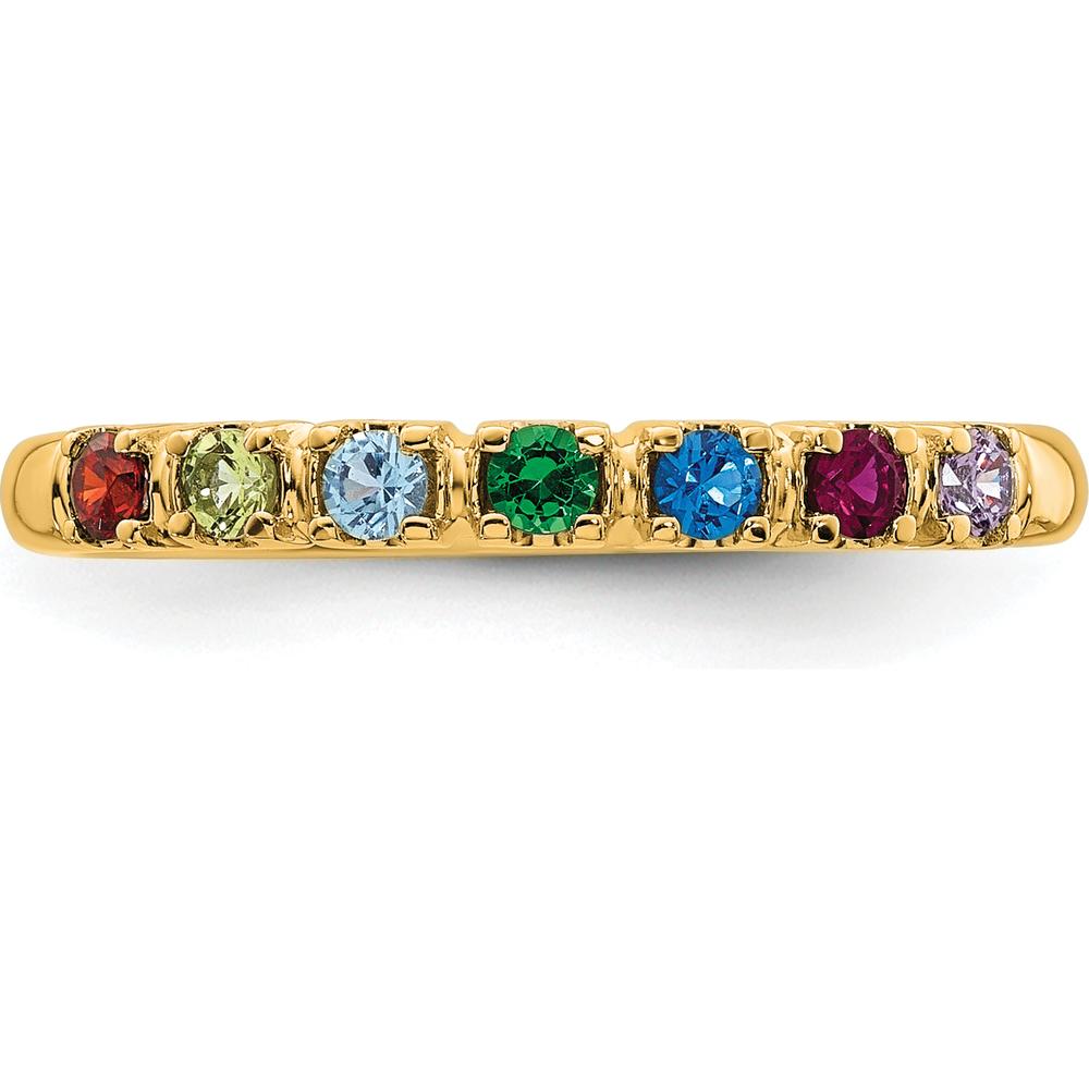 14K Yellow Gold Customizable Mother's Ring Mounting by Oro Pregiato