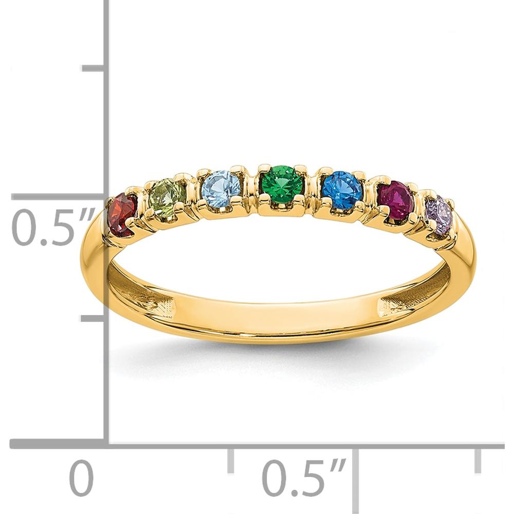 14K Yellow Gold Customizable Mother's Ring Mounting by Oro Pregiato