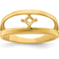 14K Yellow Gold Customized Princess Cut Family Ring - Bespoke Mother's Jewelry by Oro Pregiato