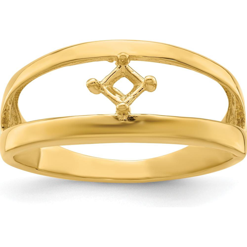 14K Yellow Gold Customized Princess Cut Family Ring - Bespoke Mother's Jewelry by Oro Pregiato