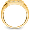 14K Yellow Gold "DAD" Diamond Ring with Six Round Diamonds - 0.04 Carat Total Diamond Weight by 0