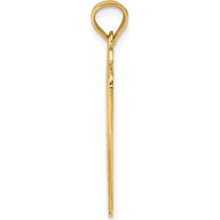 14K Yellow Gold "Dad of the Year" Plaque Charm Pendant by Oro Pregiato