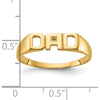 14K Yellow Gold DAD Ring Mounting with Tapered Band Design - Customizable by IBGoodman