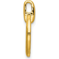 14K Yellow Gold Diamond Circle Pendant with 1/4 Carat Total Diamond Weight - 21 Round Diamonds by Oro Pregiato