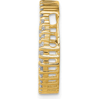 14K Yellow Gold Diamond Circle Pendant with 35 Round Diamonds - 1/3 Carat Total Diamond Weight by Oro Pregiato