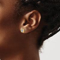14K Yellow Gold Diamond Cluster Post Earrings - 0.13 Carat Total Diamond Weight by Monteluci Fine Jewelry