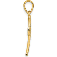 14K Yellow Gold Diamond Cross Pendant - 1/4 Carat Total Diamond Weight by Oro Pregiato