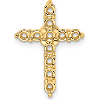 14K Yellow Gold Diamond Cross Pendant with 11 Round Diamonds - 2.86 Carat Total Diamond Weight by Monteluci Fine Jewelry