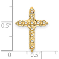 14K Yellow Gold Diamond Cross Pendant with 11 Round Diamonds - 2.86 Carat Total Diamond Weight by Monteluci Fine Jewelry