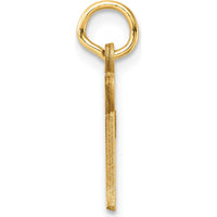 14K Yellow Gold Diamond-Cut "G" Initial Charm Pendant by Oro Pregiato