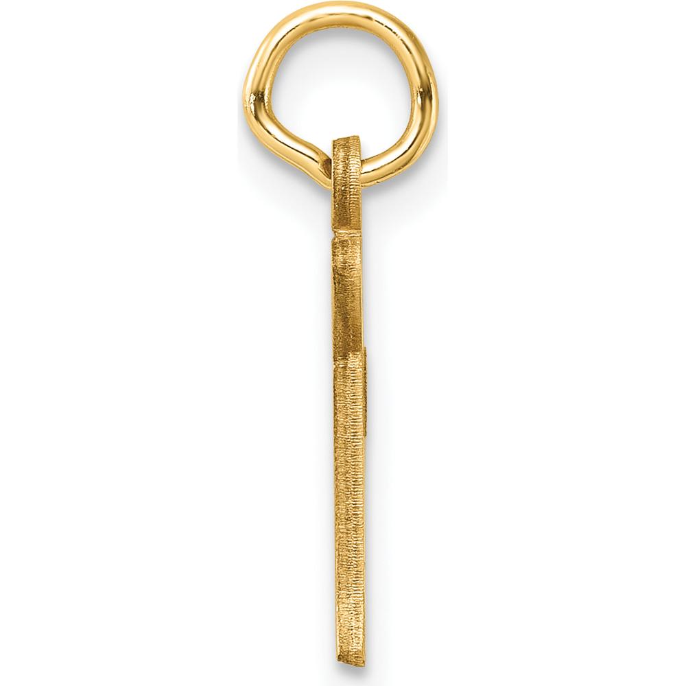 14K Yellow Gold Diamond-Cut "G" Initial Charm Pendant by Oro Pregiato