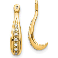 14K Yellow Gold Diamond Earring Jackets - 0.50 Carats Total Diamond Weight by Monteluci Fine Jewelry