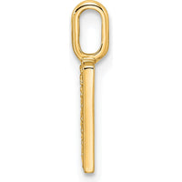 14K Yellow Gold Diamond "H" Initial Pendant - Sparkling Diamonds by Oro Pregiato