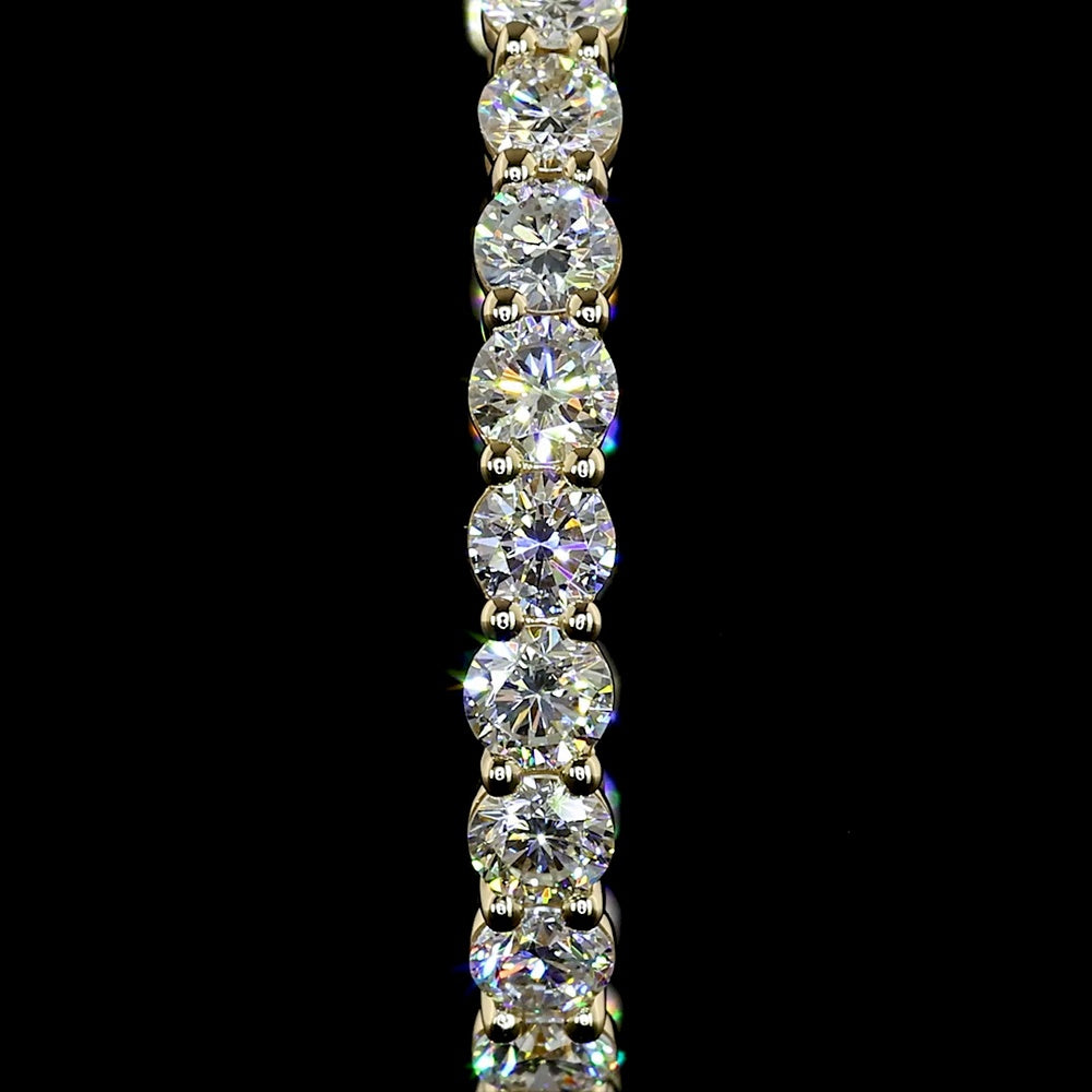 14K Yellow Gold Diamond Huggie Earrings with 42 Brilliant Cut Lab Grown E-F VS Diamonds - 2.12 Carat Total Weight - Covaloro Fine Jewelry