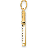 14K Yellow Gold Diamond "K" Initial Pendant - 0.30 Carat Total Diamond Weight by Oro Pregiato