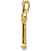 14K Yellow Gold Diamond Latin Cross Slide Pendant - 3/8 Carat Total Diamond Weight by Monteluci Fine Jewelry