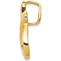 14K Yellow Gold Diamond Pendant with Channel Set Round Diamonds - 0.11 Carat Total Diamond Weight by Monteluci Fine Jewelry