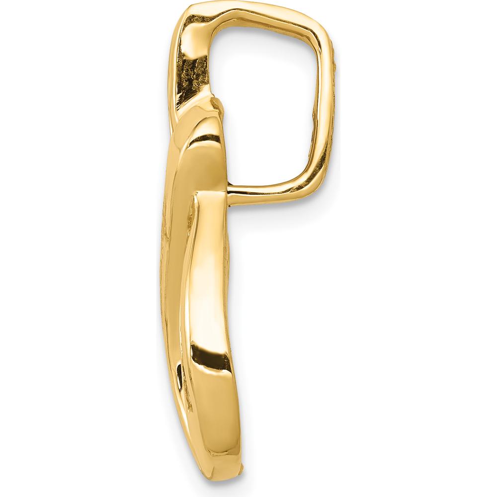 14K Yellow Gold Diamond Pendant with Channel Set Round Diamonds - 0.11 Carat Total Diamond Weight by Monteluci Fine Jewelry