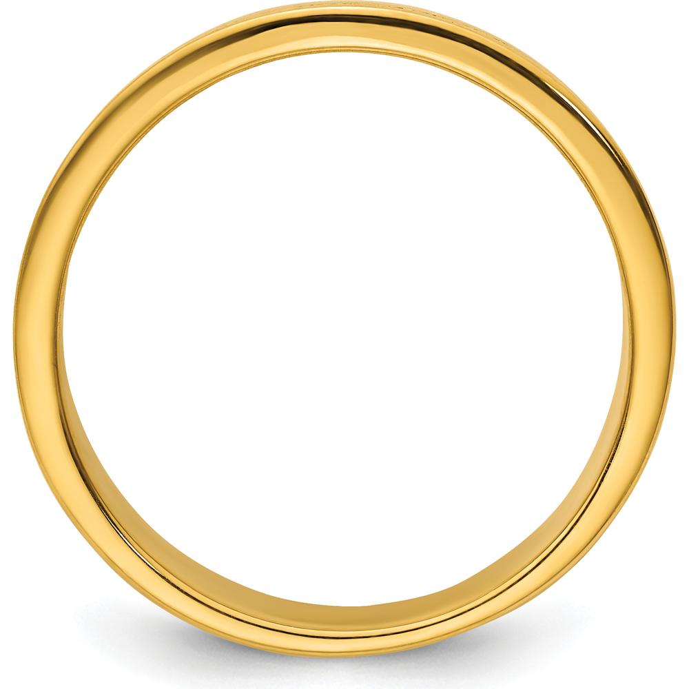 14K Yellow Gold Diamond Row Ring with 1/5 Carat AA Quality Diamonds by IBGoodman